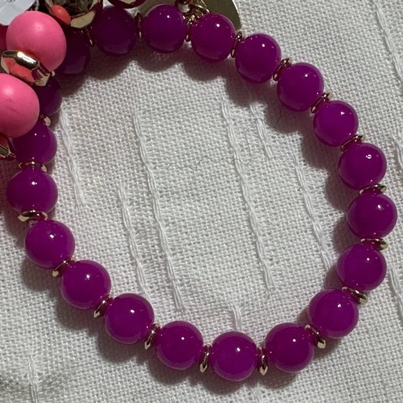 Lilly Pulitzer Pink and Purple Bracelet Set - Picture 4 of 6